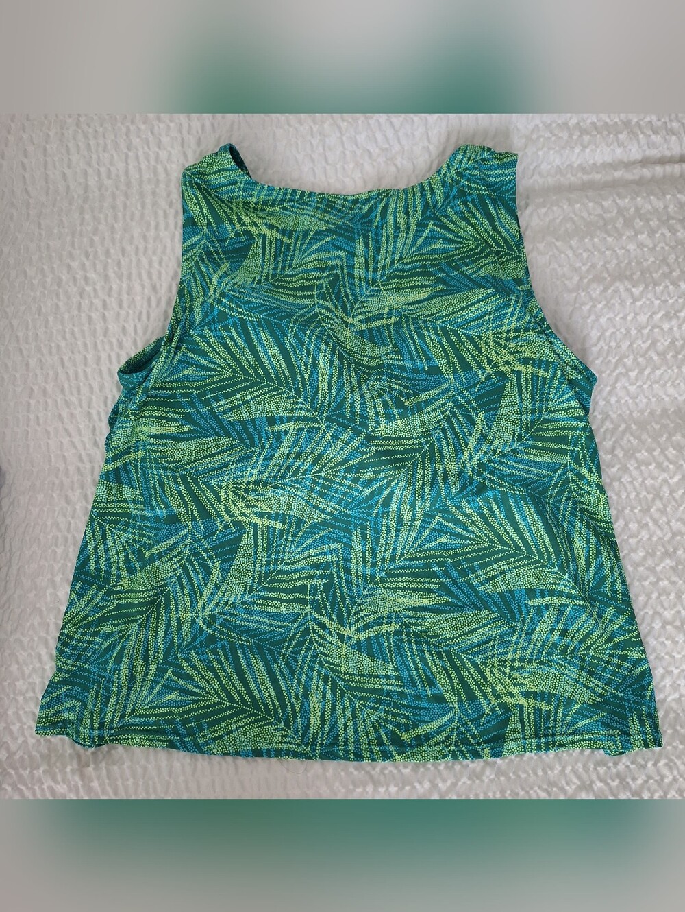 Lands End 20W Swim Tank Top Tropical - Picture 3 of 8